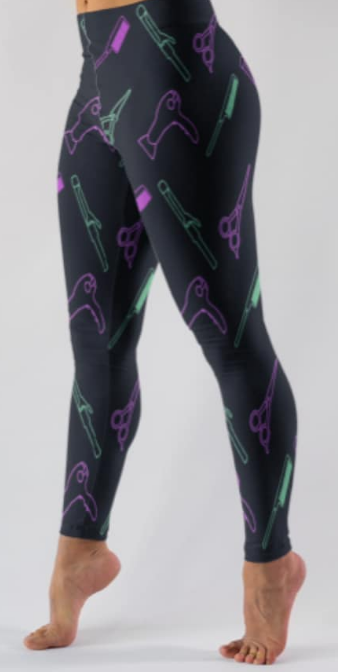 Perfect Gift For a Hairdresser! Designer Comfy Yoga Band Leggings