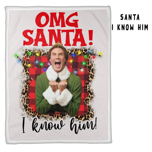 Buddy the Elf Custom Sherpa Minky Blanket!