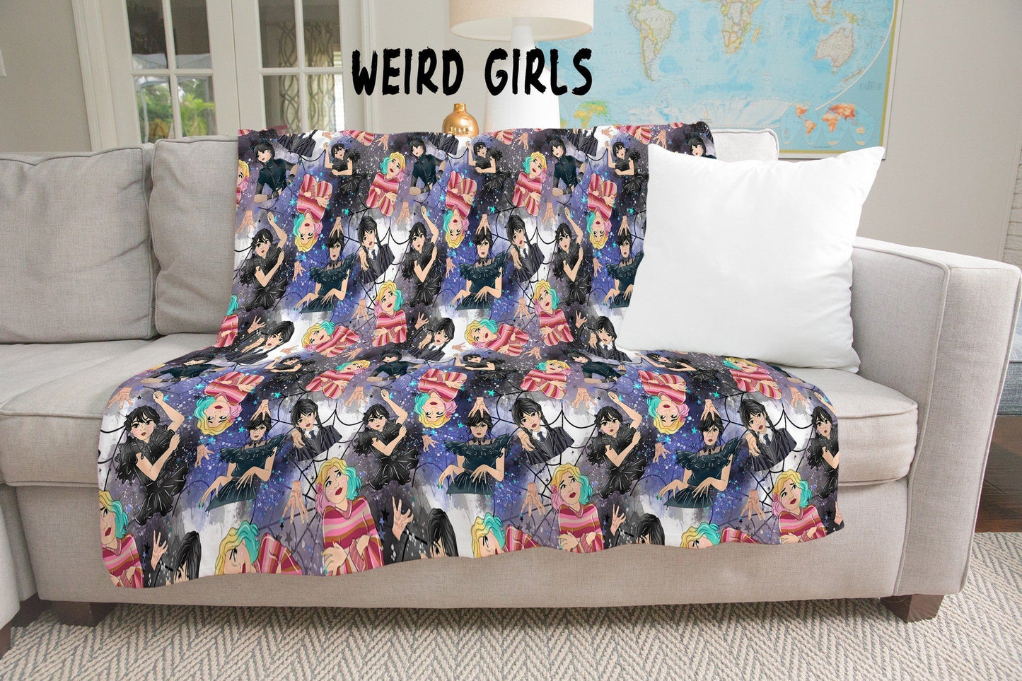 Huge Sharable Throw Blanket! 7.5 Feet X 8.5 Feet! Perfect for family movie nights or snuggling with your honey! Soft 2 ply Minky Fleece. Easy Machine Washable!