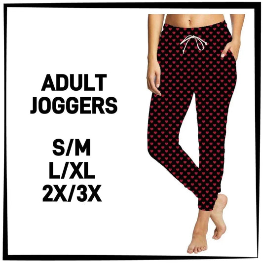 Red Heart Hyper Stretch Butter Soft Jogger Pants, Draw String & Elastic Band!