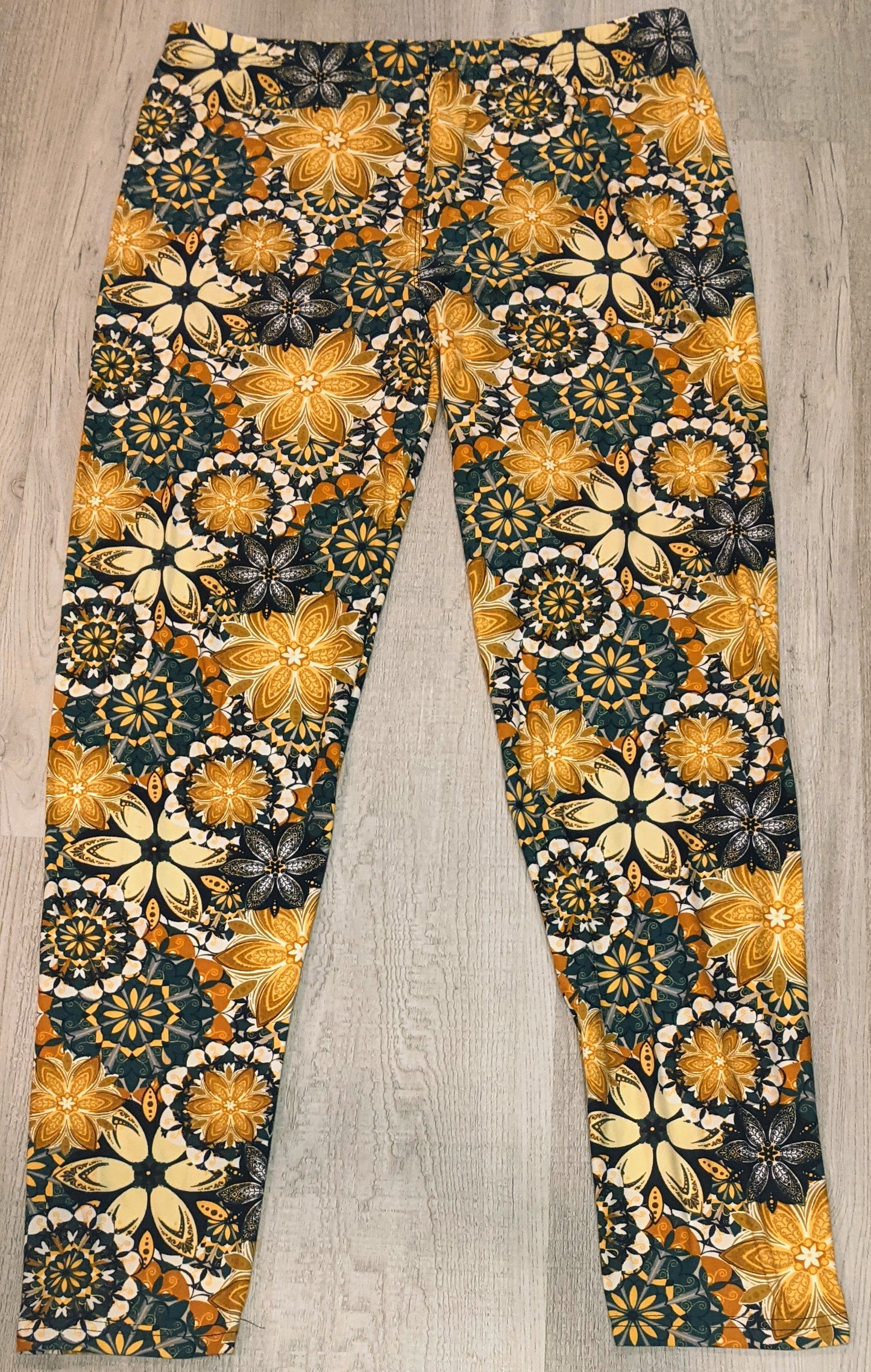 Yellow & Black Floral, Extremely Soft, Hyper Stretch, Elastic Band