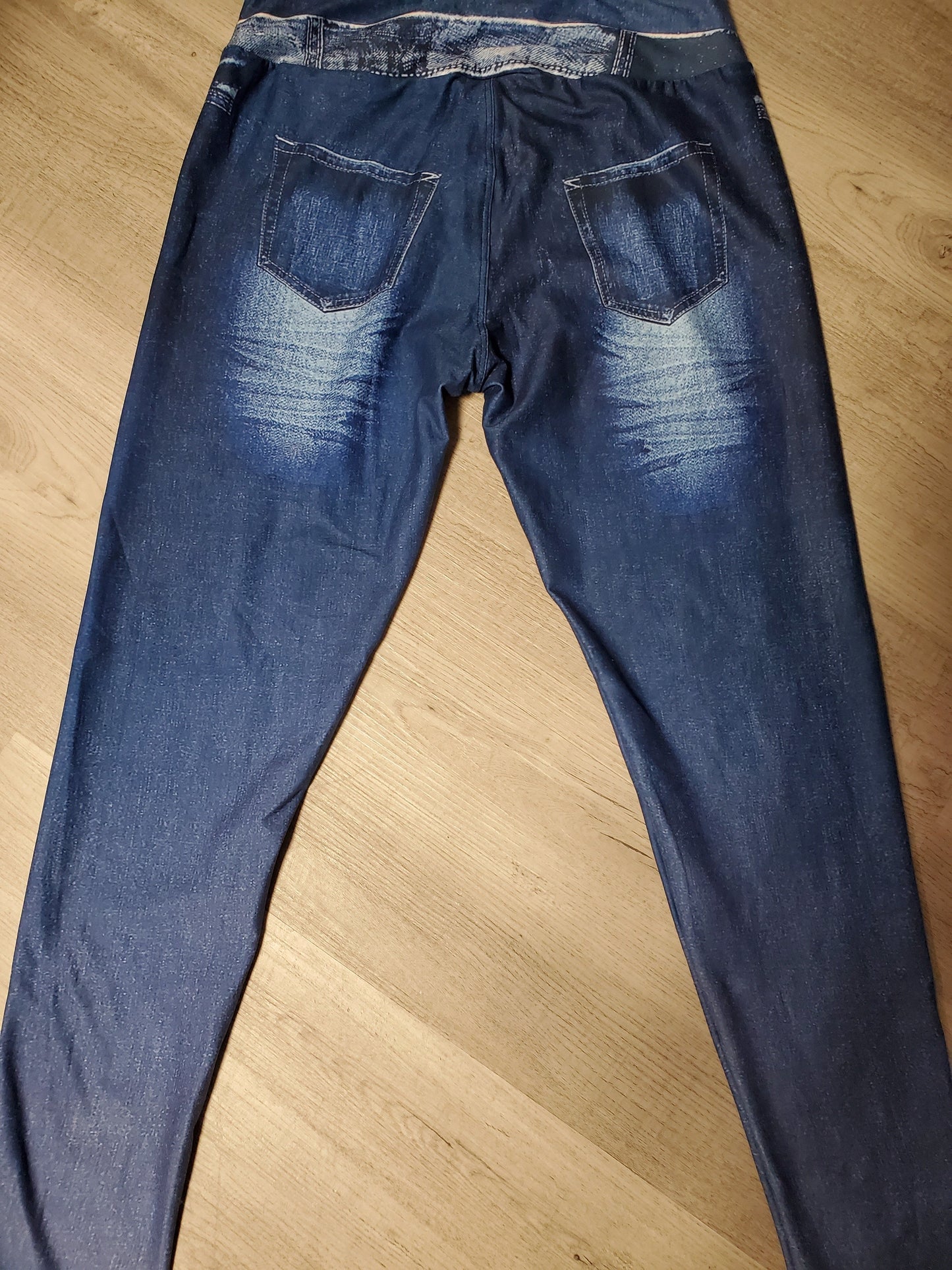Zebra Peek a Boo Denim Print JEGGINGS. Yoga Band. Extra Soft and stretchy!