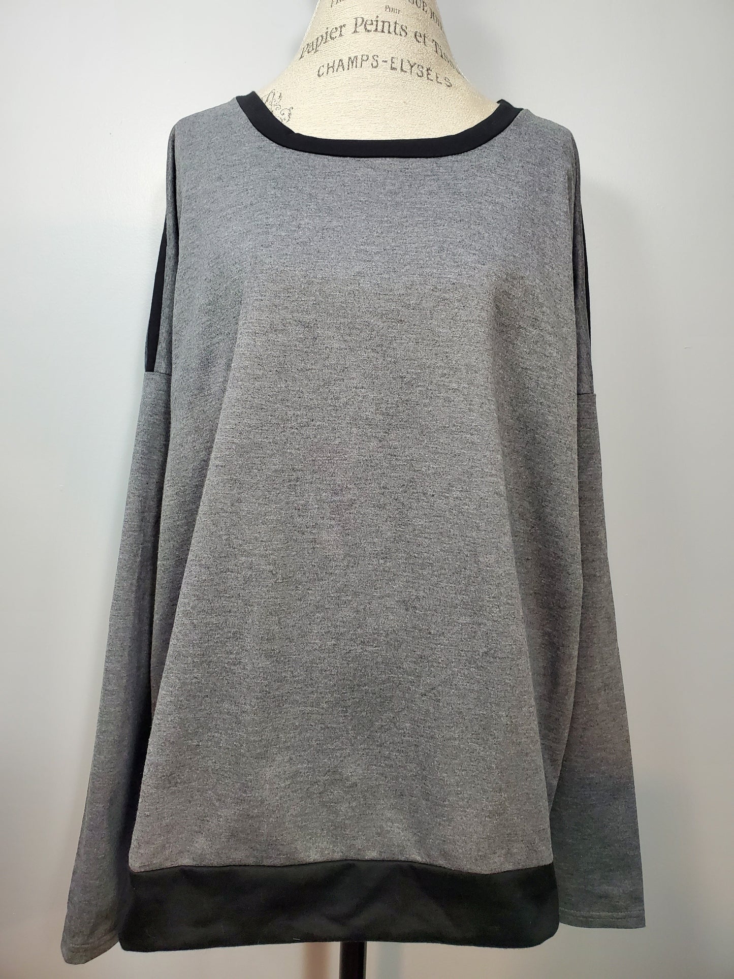 PLUS Cold Shoulder Knitted Top, Not Stretchy, Size accordingly.