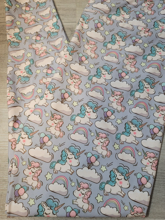 Unicorn Celebration Leggings. Yoga Band. Extra Soft and stretchy!