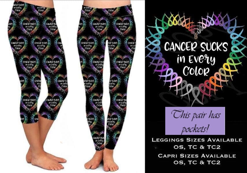 Cancer Sucks CAPRI with Pockets Yoga Band