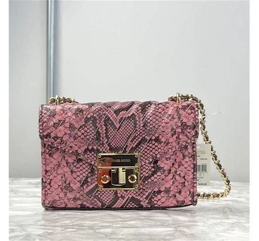 JUST REDUCED!!! Authentic Michael Kors Quilted Pink Snake Small Bag