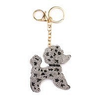 Blingy Crystal Purse Charm/ Key Chain Poodle Puppy Dog
