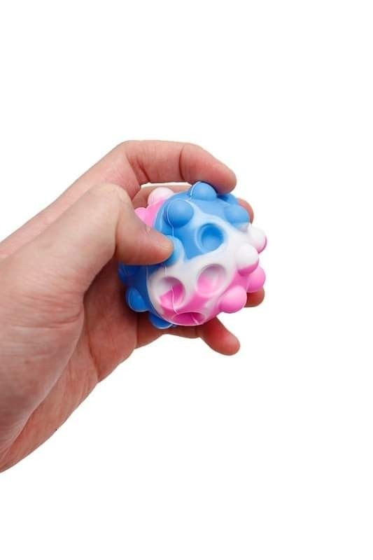 2 Random Colors Squishy LED Light Up Dice Cube Bubble Push Pop Fidget Toy