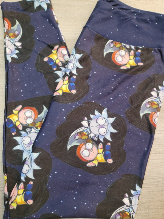 Rick & Morty Leggings. Hyper Stretch and softness! Yoga Band.