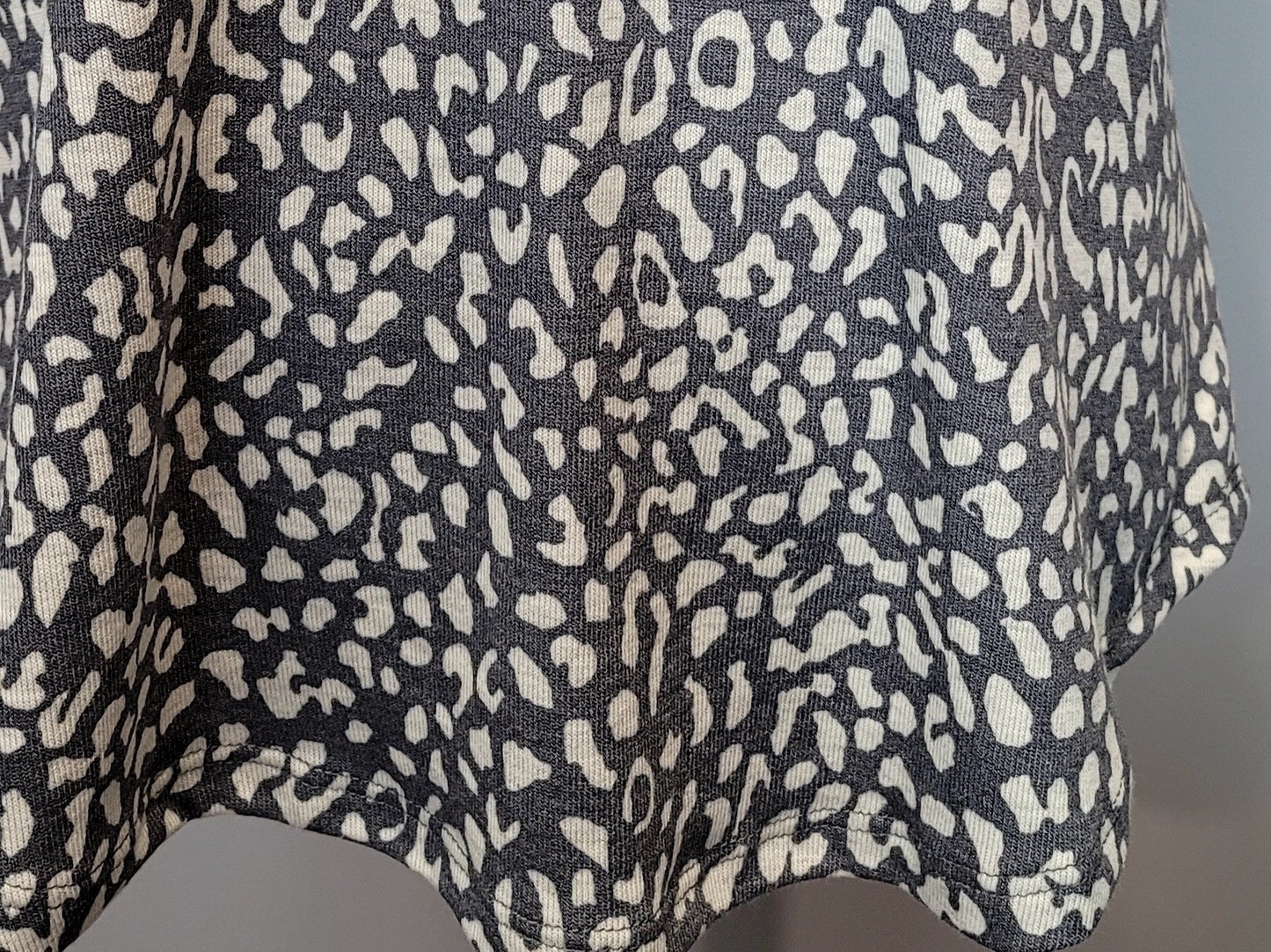 Soft V-Neck Short Sleeve Leopard Print Top, Made in the USA