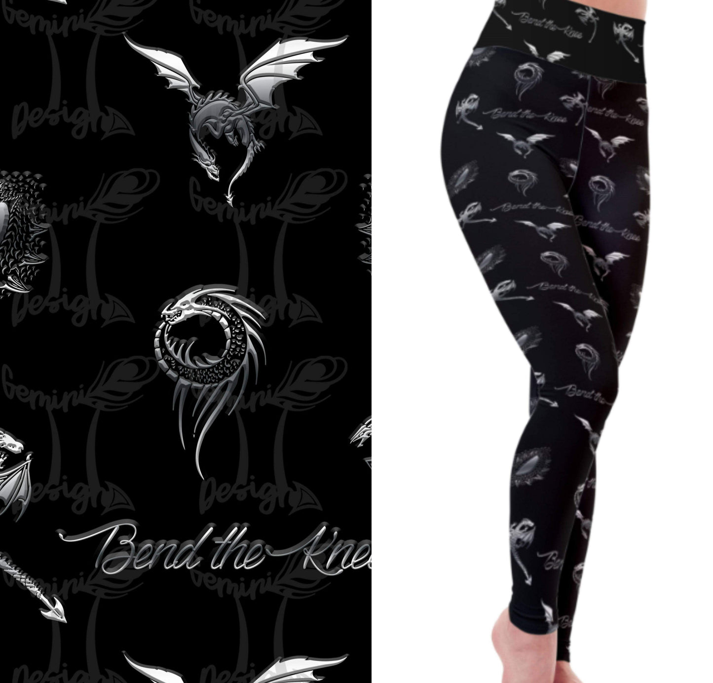 Bend the Knee Dragon Leggings