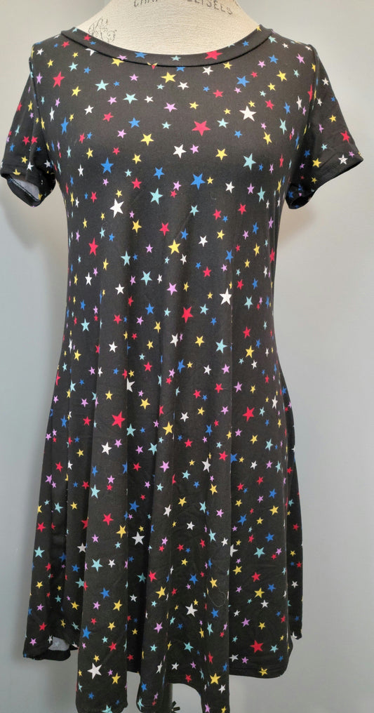 Colorful Stars Buttery Soft & Stretchy Summer Dress