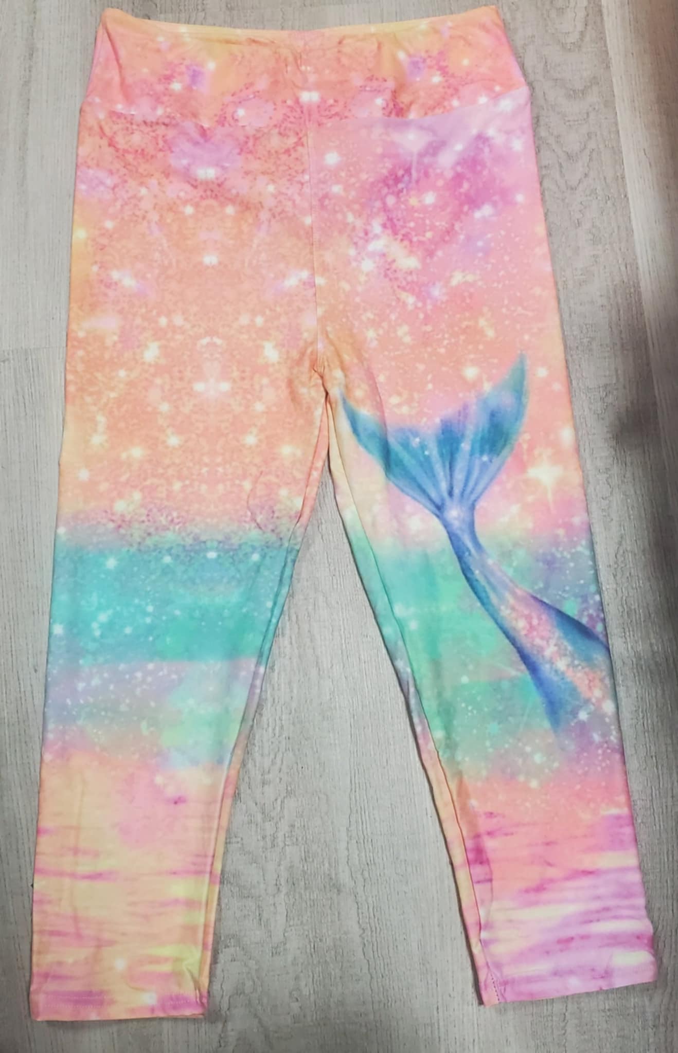 Mermaid Tail CAPRI Yoga Band. High Waist, Yoga Band, Very Soft and Stretchy!