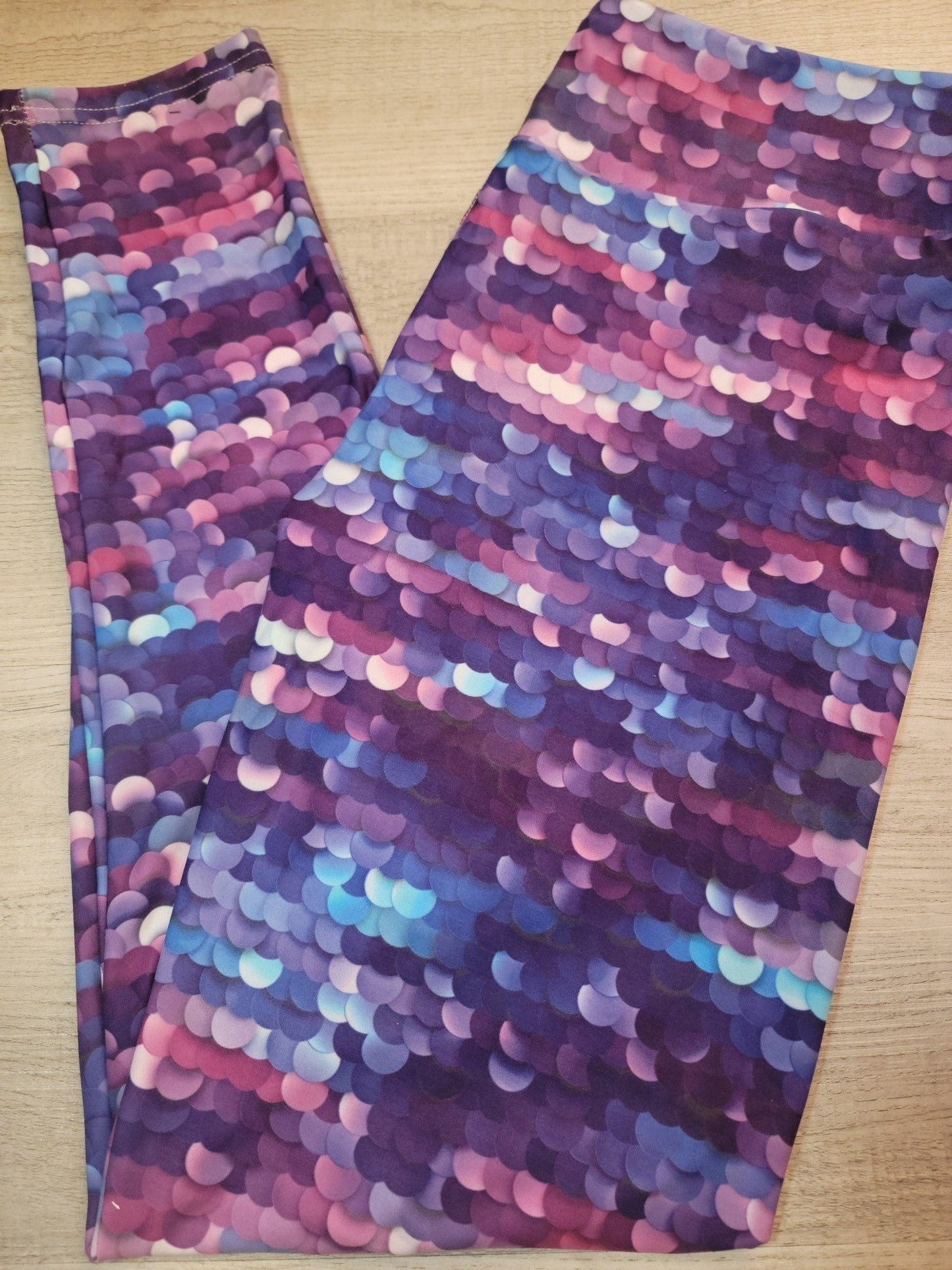Sequin Scale Leggings, Extra Comfy, Yoga Band