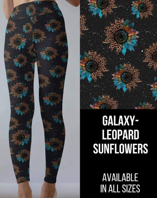 Galaxy Leopard, Sunflower Leggings, Yoga Band