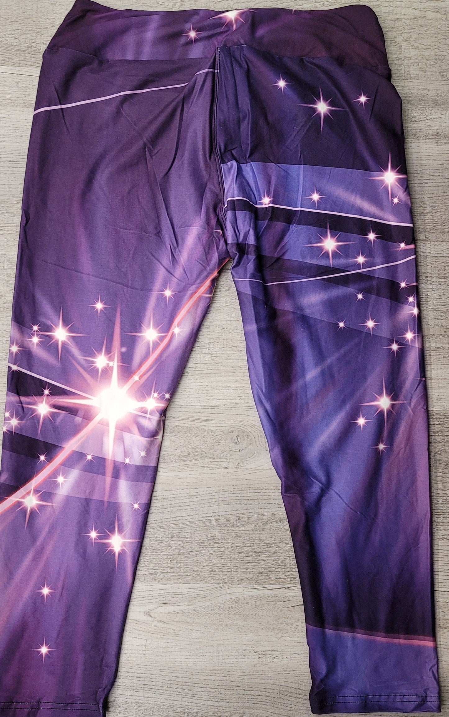 Purple Northern Star Sparkle CAPRI, Yoga Band