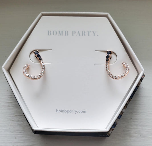 September Birthday Sapphire Corundum Rose Gold Plating MSRP $128 Ring Bomb Party Item