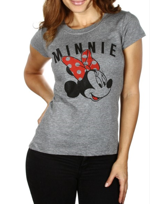 Last MD/LG LEFT Grey Minnie Mouse Top. Cotton. Size up.