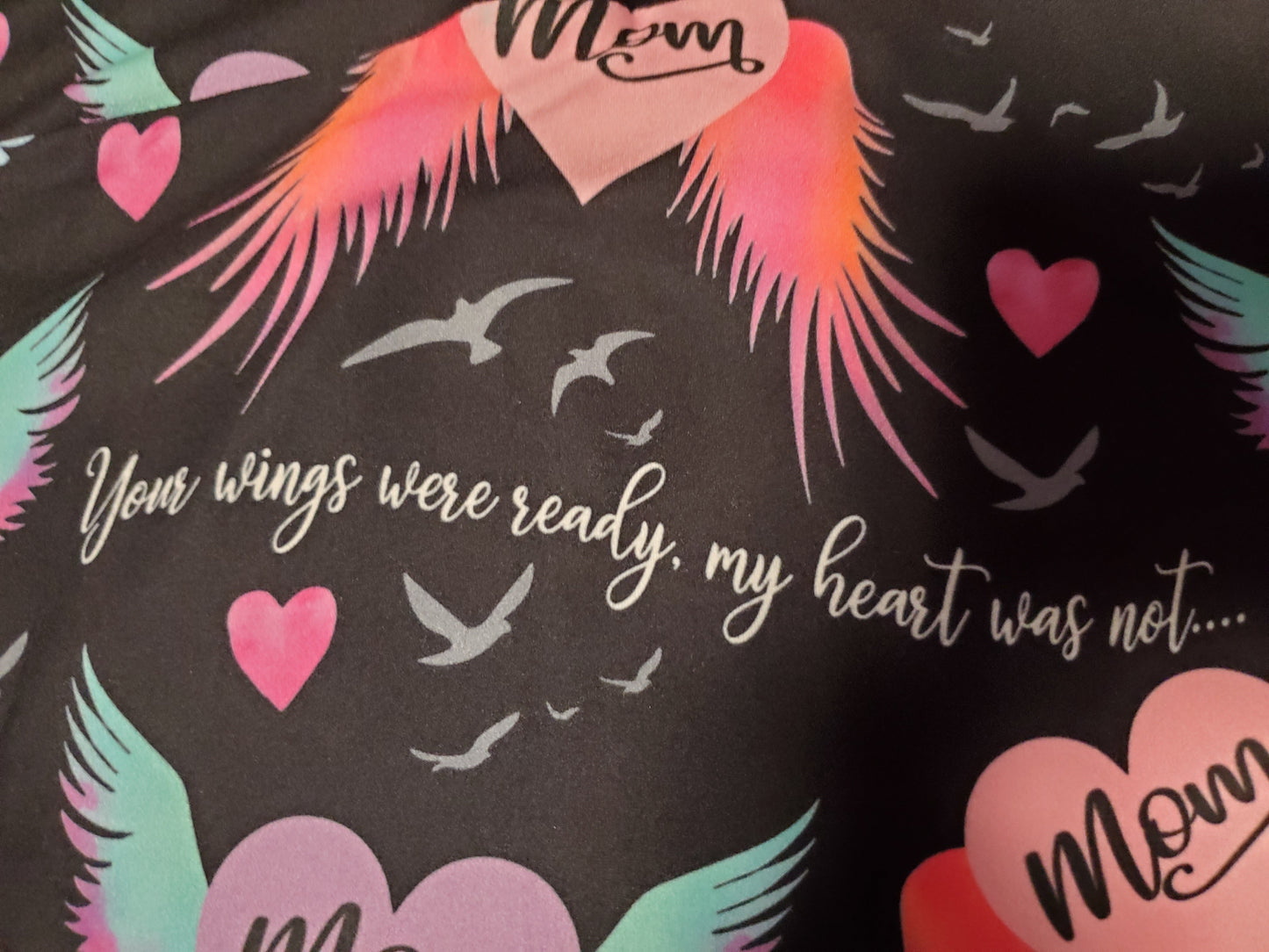 Angel Mom Wings Leggings. Yoga Band. Extra Soft and stretchy!
