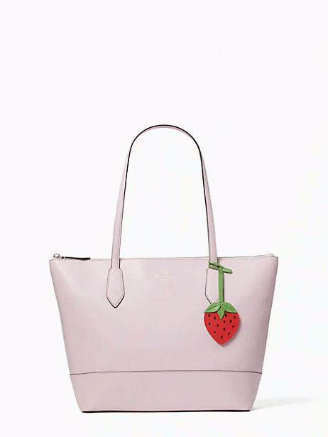 JUST REDUCED Authentic Kate Spade Braelynn Chalk Pink Tote with Strawberry Charm