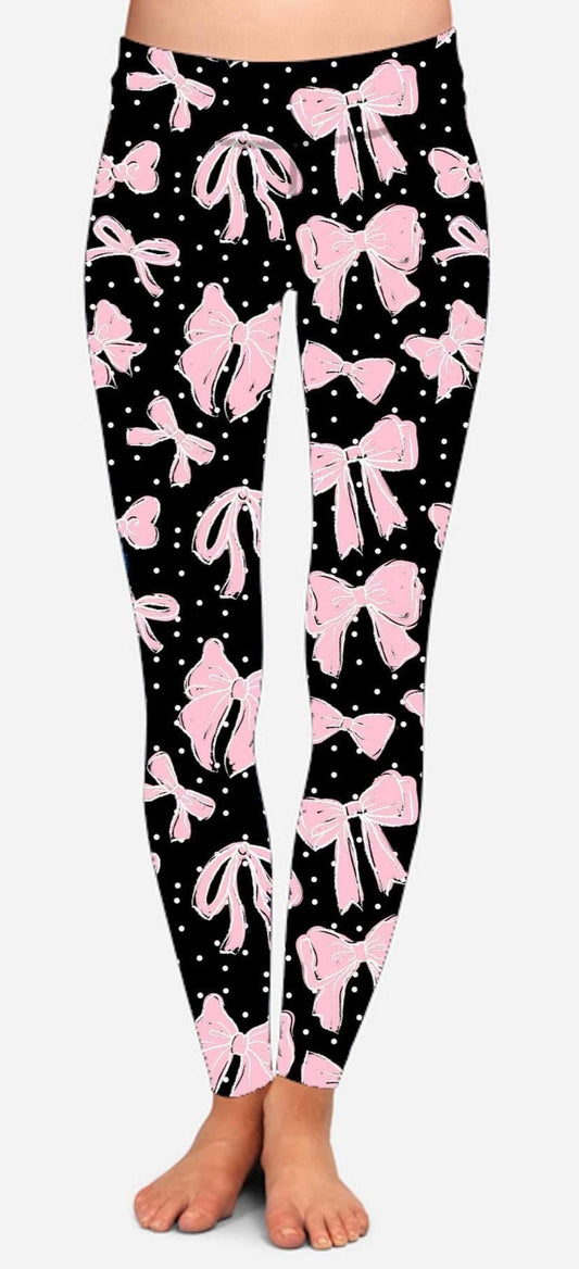 Pink Bow and Polka Dot Pocket CAPRI (not leggings) . Find the Matching Top!