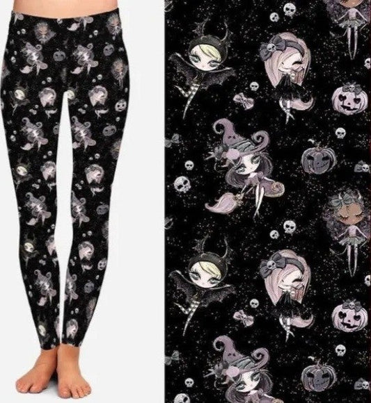 Witches Leggings.  Yoga Band, Very Soft and Stretchy!