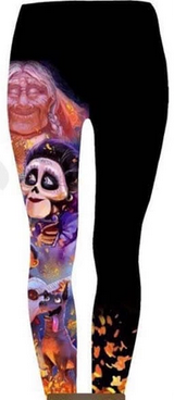 Asymmetrical Miguel Coco Leggings.  Yoga Band, Very Soft and Stretchy!