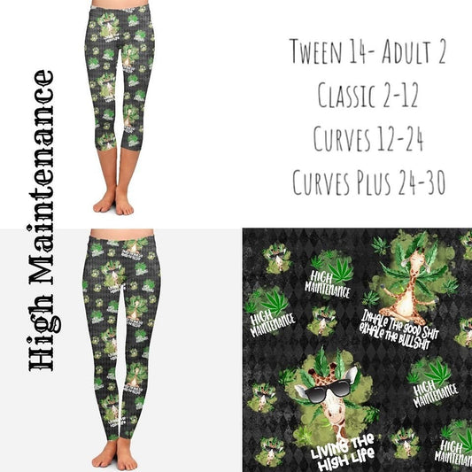 STONER Giraffe Capri! Living the HIGH Life! Designer Yoga Band.