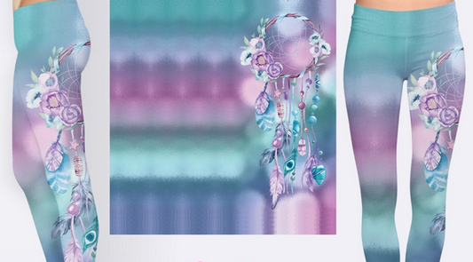 Ombre Dreamcatcher Leggings. Hyper Stretch and softness! Yoga Band.