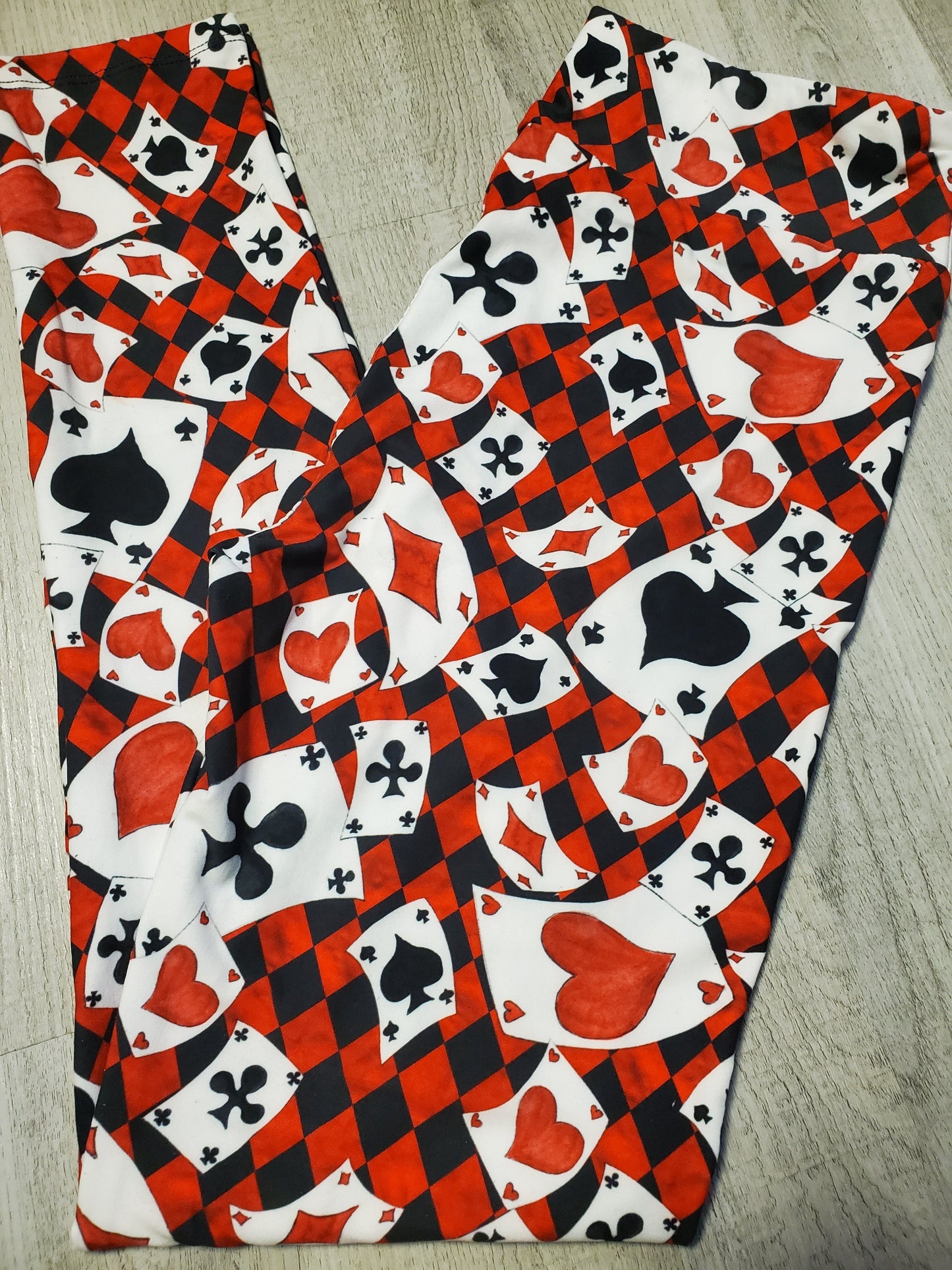 Poker Face Leggings. Yoga Band. Extra Soft and stretchy!