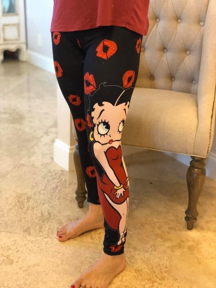 Gorgeous Betty Boop Designer Yoga Band Leggings