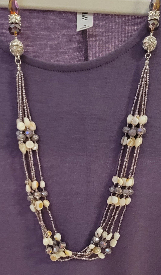 3 IN 1 Beautiful Interchangeable Magnetic Necklace + Matching Earrings. 3 WAYS TO WEAR ONE NECKLACE