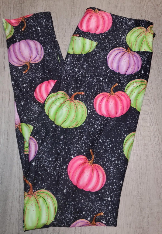 Galaxy Bright Pumpkins. Hyper Stretch and softness! Yoga Band.