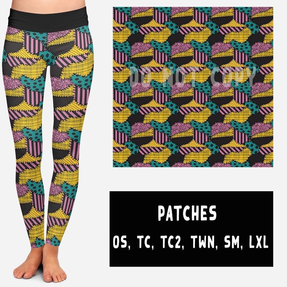 TC Sally NBC Patches Leggings. Hyper Stretch and softness! Yoga Band.