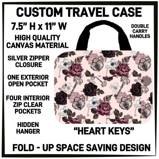 Custom Travel Cases, Cosmetic Bag, Multi Pockets - Variety of Prints