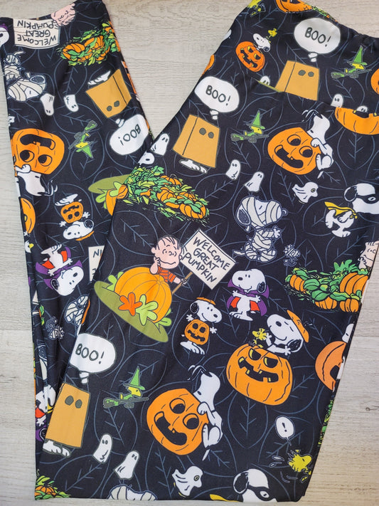 Snoopy Halloween, Yoga Band Leggings