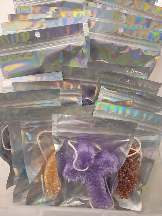 SET OF 2 Aroma Bead Fresheners Handmade Hanging Car/Room/Locker/Closets/Office RANDOM SHAPE (crosses or leaves)