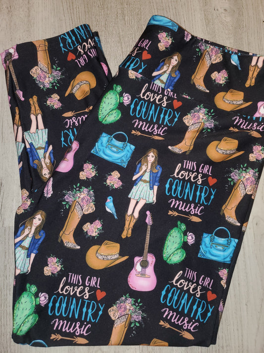 Country Girl CAPRI. Yoga Band, Very Soft and Stretchy!