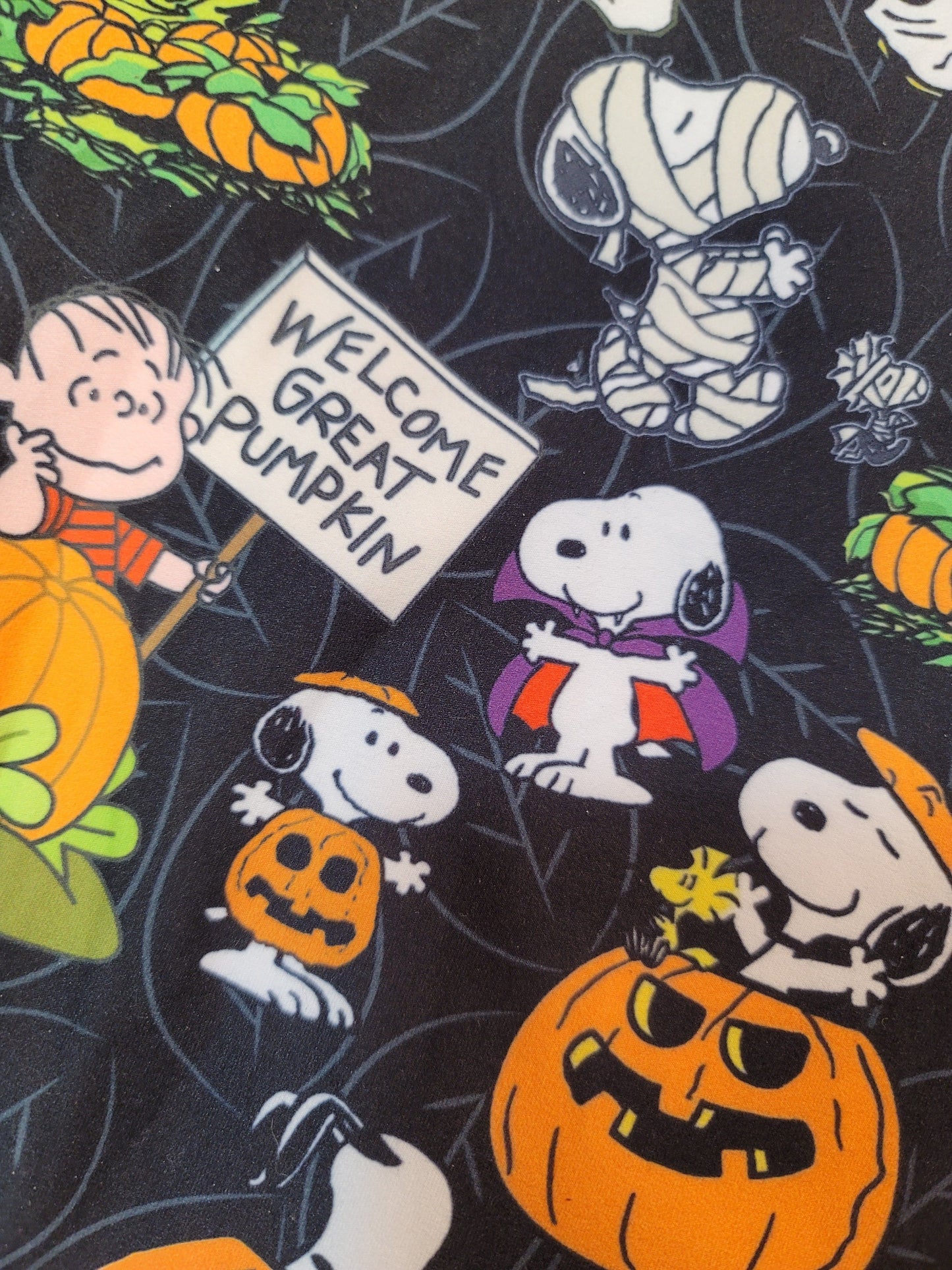Snoopy Halloween, Yoga Band Leggings