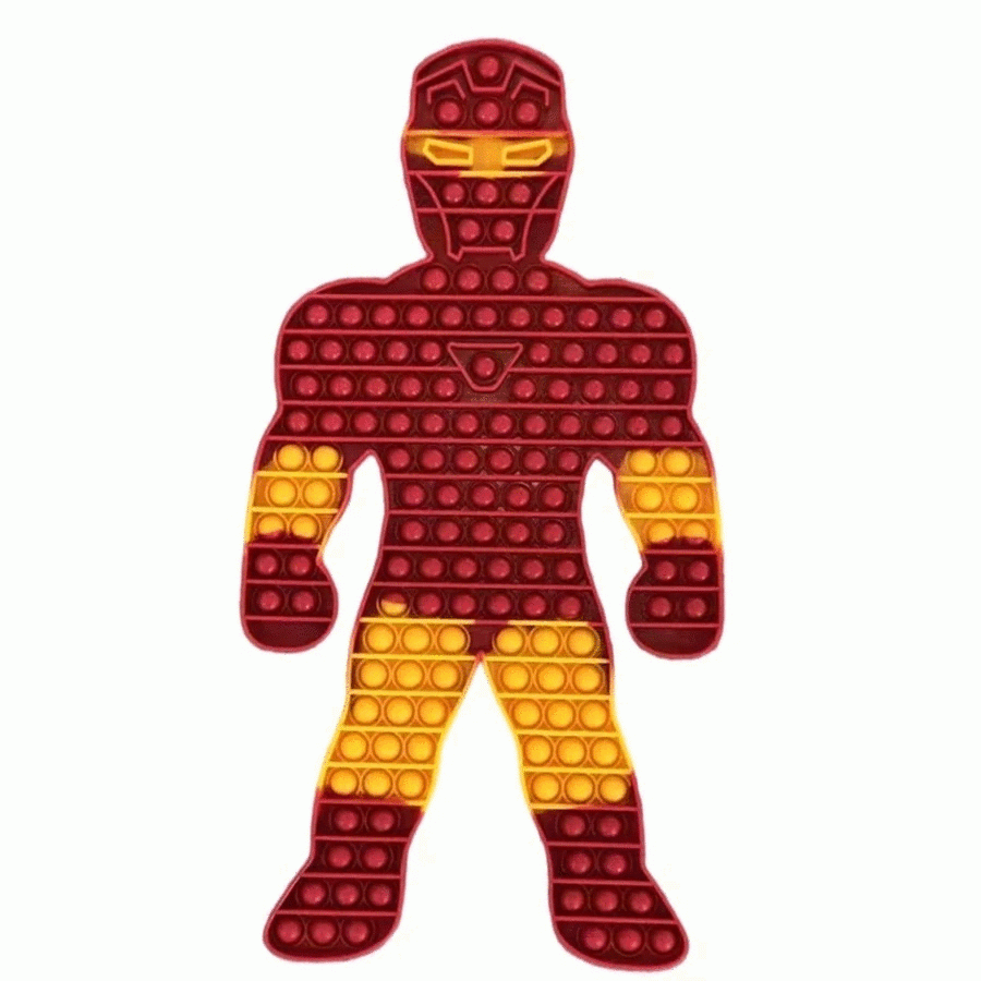 AWESOME Hulk, Iron Man and Spiderman Poppers Pop It Fidget Toy
