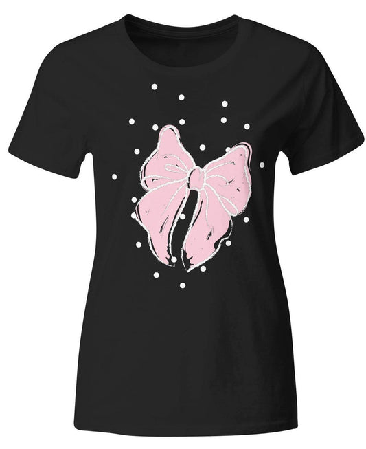 Pink Bow & Polka Dot Super Soft Top. (Find the Matching Capri)