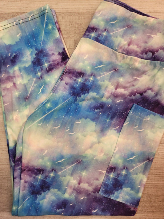 CAPRI  Head in the Clouds. High Waist, Yoga Band, Very Soft and Stretchy!