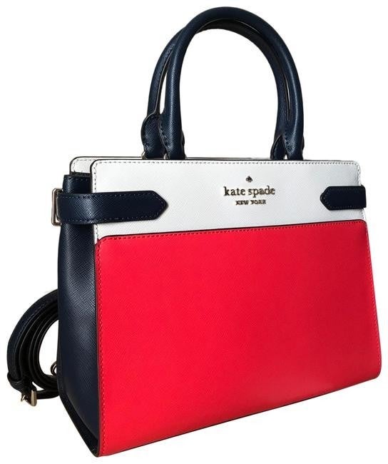 Authentic Kate Spade Stacy Compartment Handbag with Optional Shoulder Strap