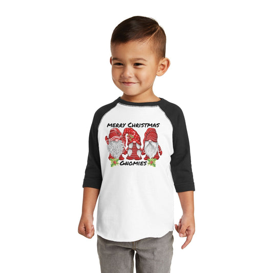Last One Size 3T-4T Kids Merry Christmas Gnomies, Gnome Long Sleeve Top