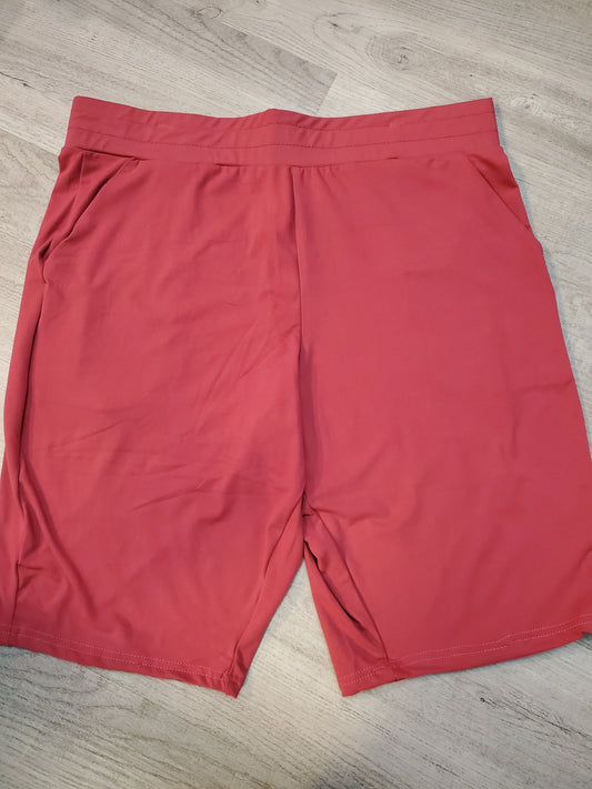 VARIETY COLOR SHORTS: 4 Solid Color Choices Soft Elastic Walking Shorts with Pockets SUPER COMFY