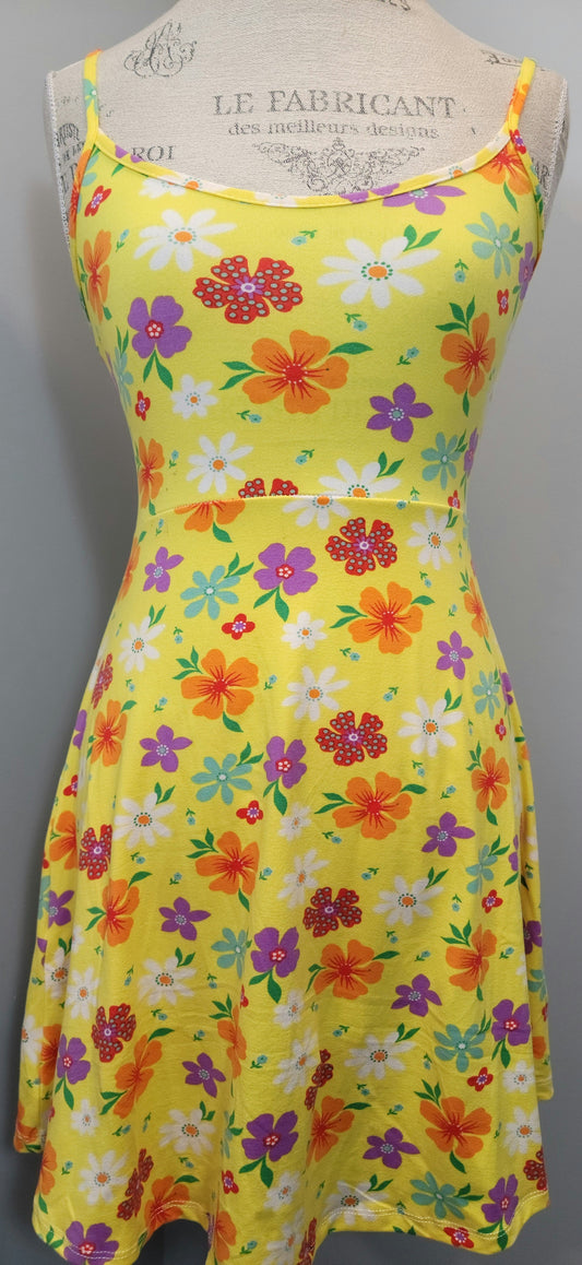 LAST 2 IN STOCK Super Soft Speghetti Strap Sun Dress in Blue or Yellow Size Up